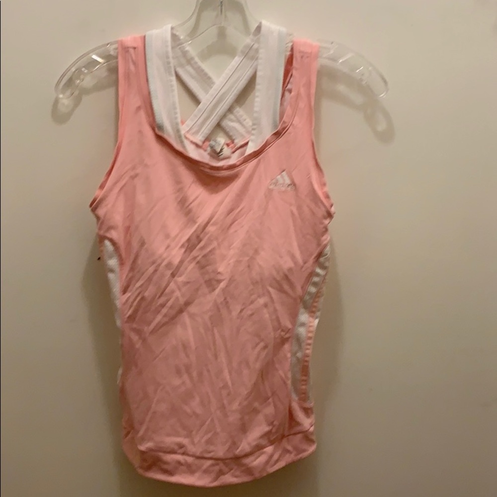 Adidas tank with built in shelf bra